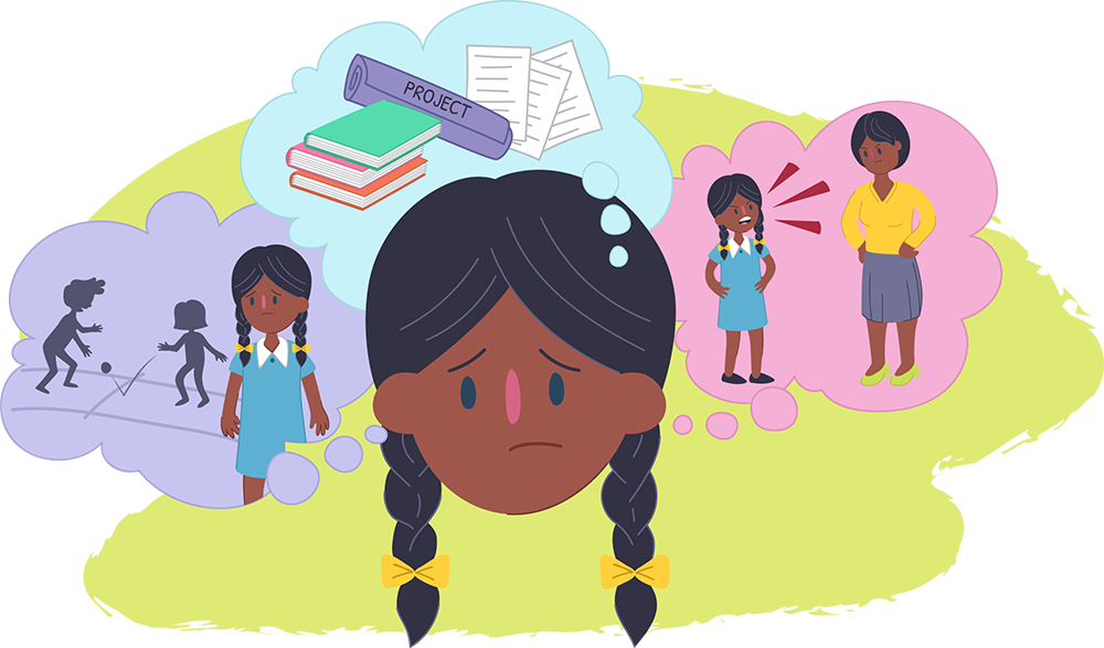 Girl overwhelmed by bullying, school and more